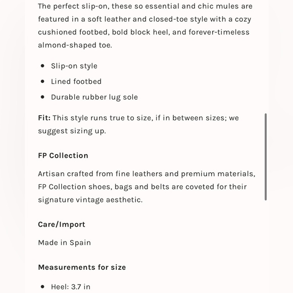 New Free People James Cozy Mule size 9.5 - Picture 8 of 16